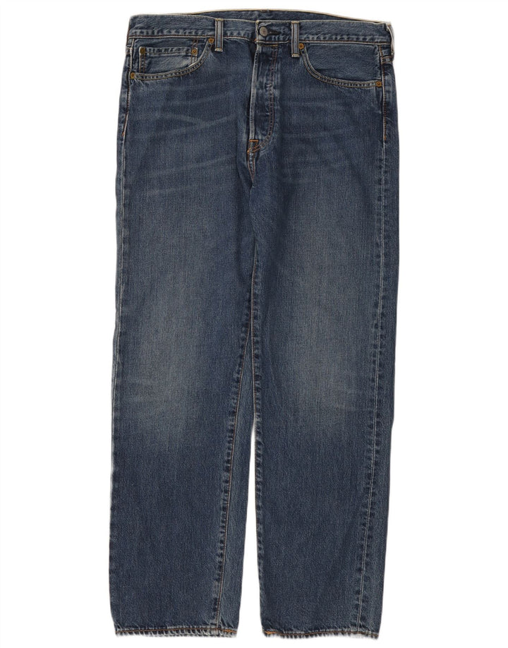 Levi's Herre 562 lige jeans W34 L32 blå bomuld