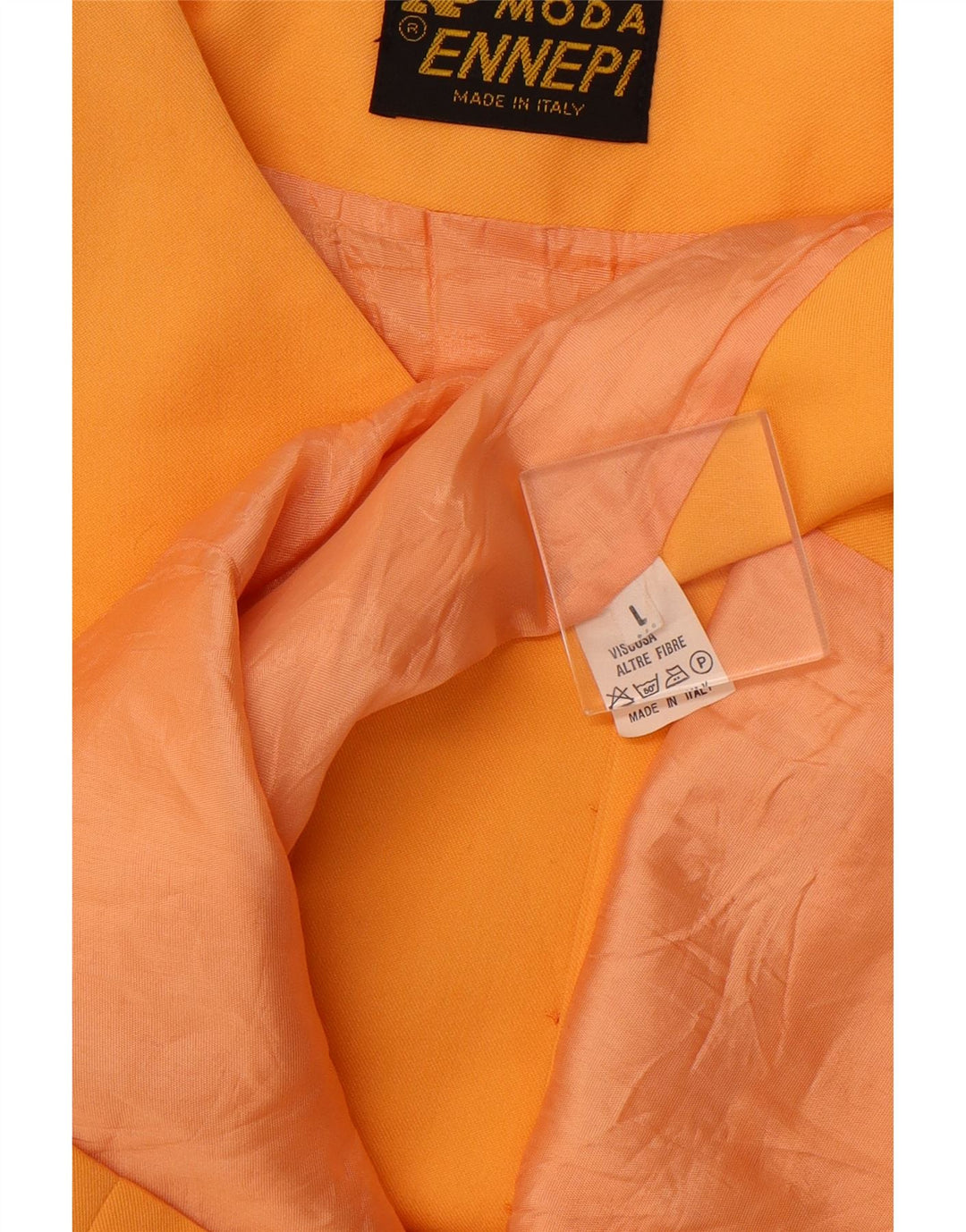 VINTAGE Womens Blazer Jacket UK 16 Large Yellow Viscose