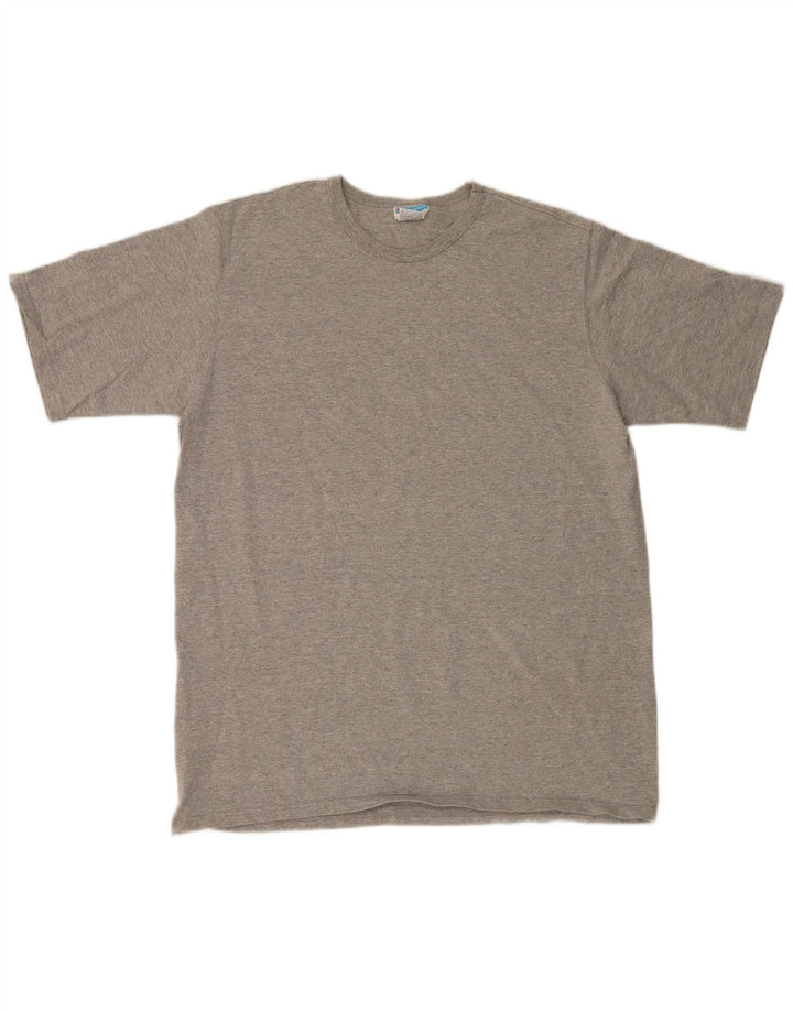 Champion Herre T-Shirt Top XL Grå Flecked Bomuld