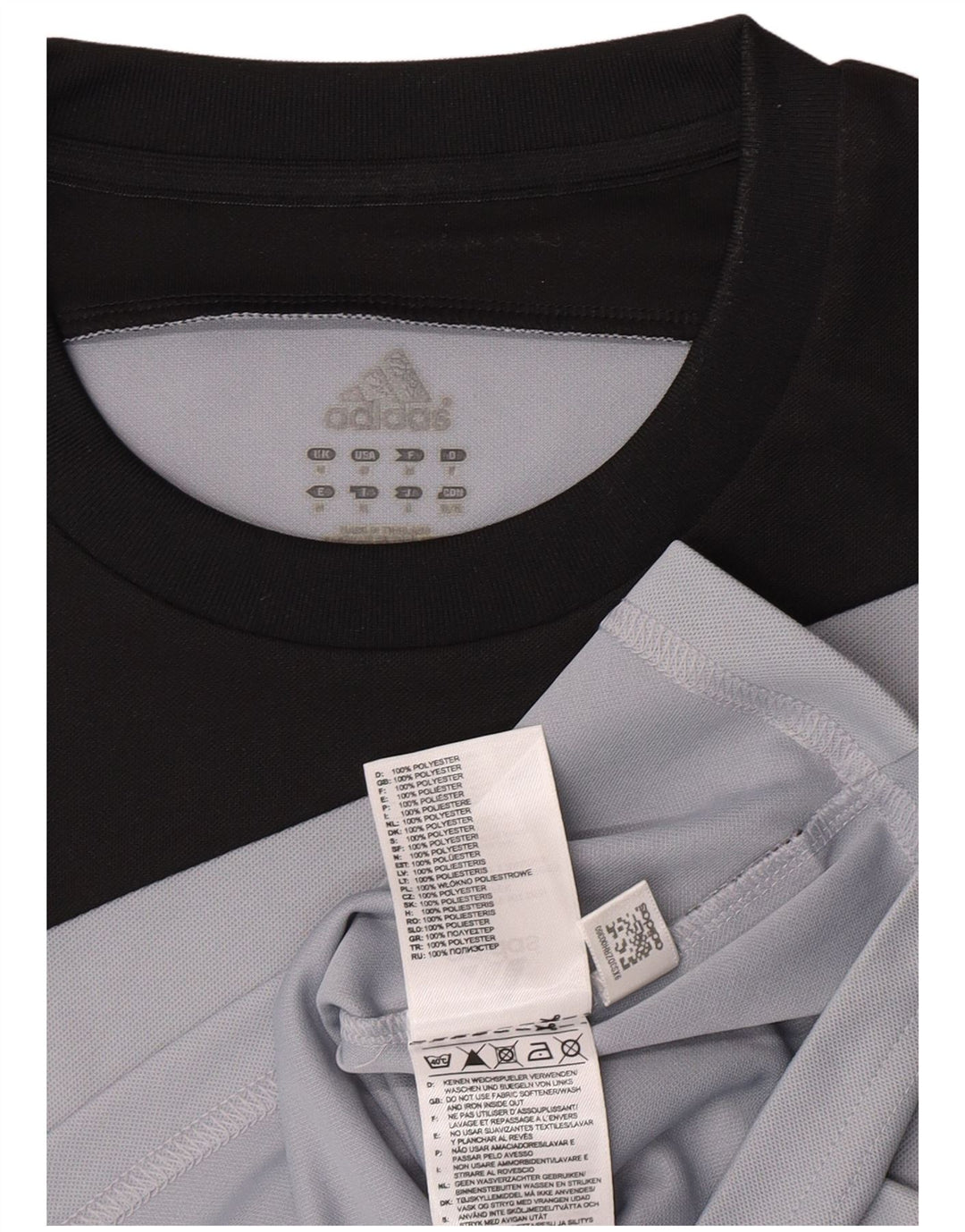 Adidas Herre Climalite Grafisk T-Shirt Top Medium Grey Colourblock Polyester