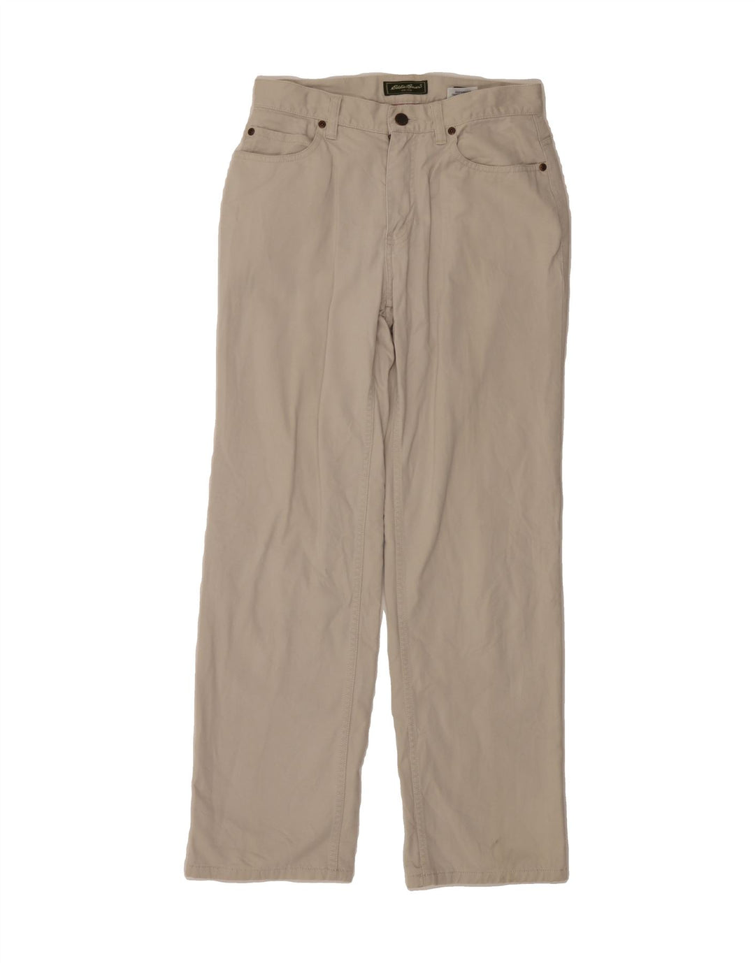 EDDIE BAUER Womens Petite Casual Trousers US 6 Medium W28 L28 Beige Vintage Eddie Bauer and Second-Hand Eddie Bauer from Messina Hembry 