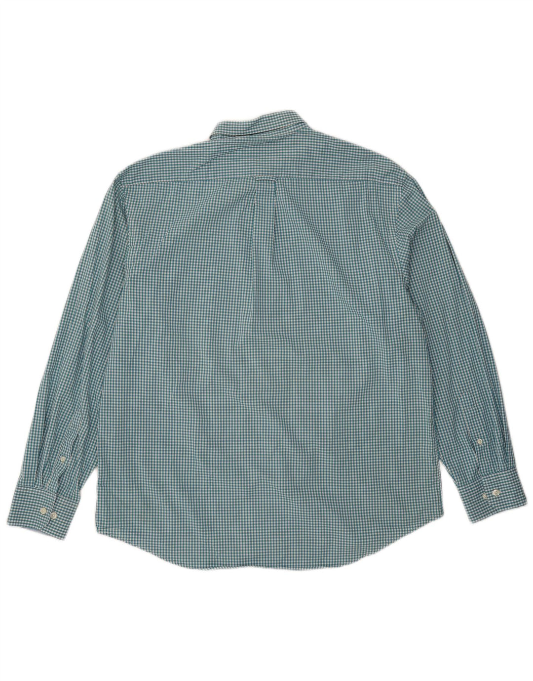 Izod Herreskjorte Stor Blå Gingham Bomuld