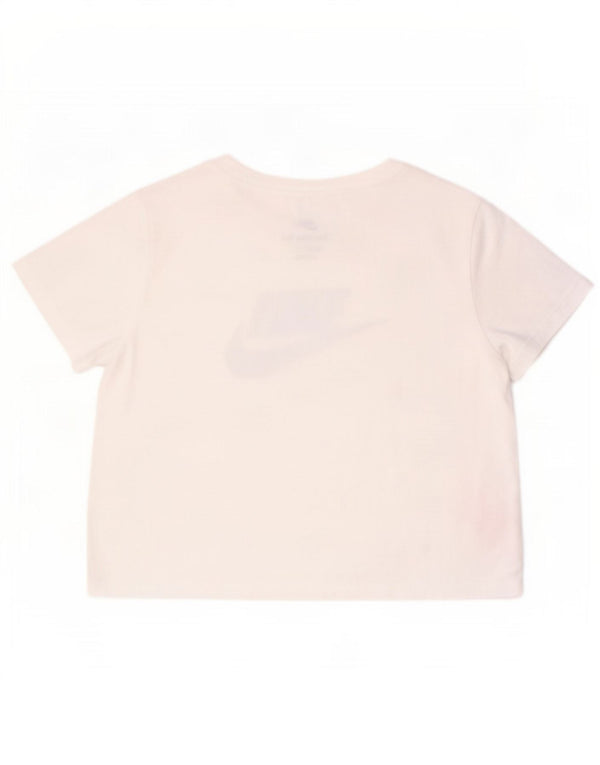 Nike piger grafisk t-shirt top 12-13 år stor hvid bomuld