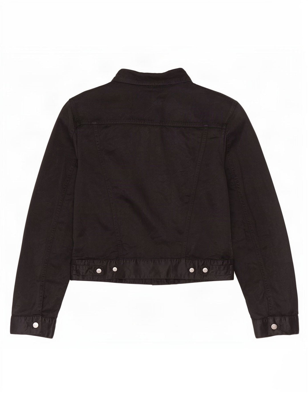 Diesel Dame Utility Jacket UK 18 XL Sort Bomuld