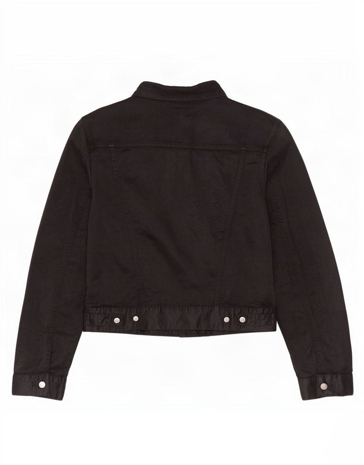 Diesel Dame Utility Jacket UK 18 XL Sort Bomuld