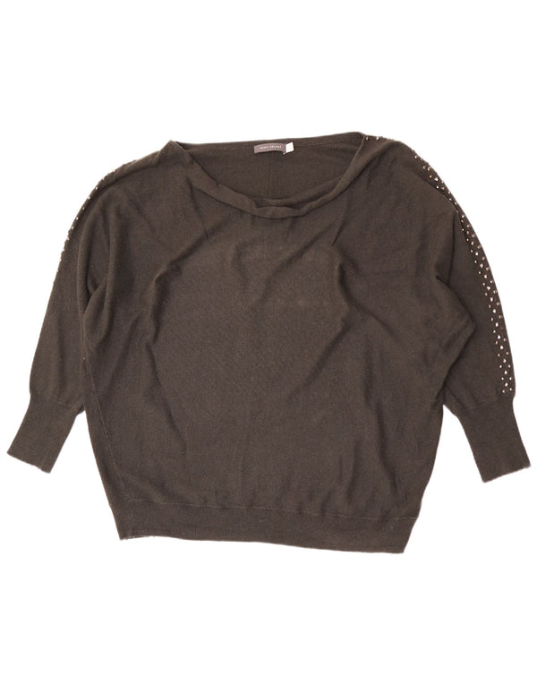 MINT VELVET Dame 3/4-ærmet bådhalstrøje DK 16 Large Grå