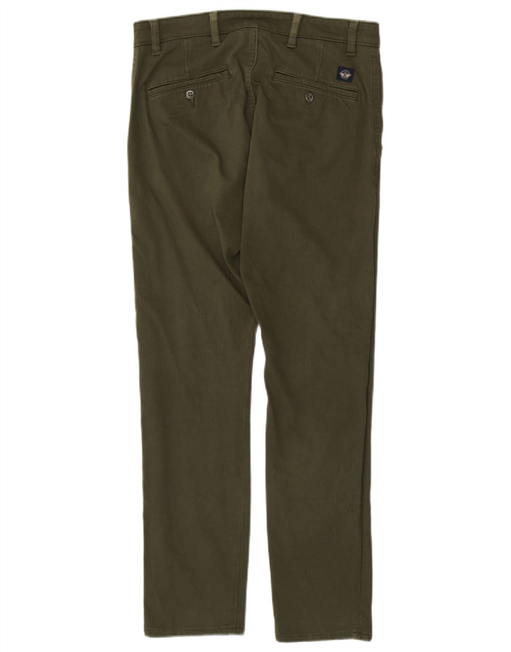 DOCKERS Herre Khakis Skinny Chino Bukser W30 L32 Grøn Bomuld