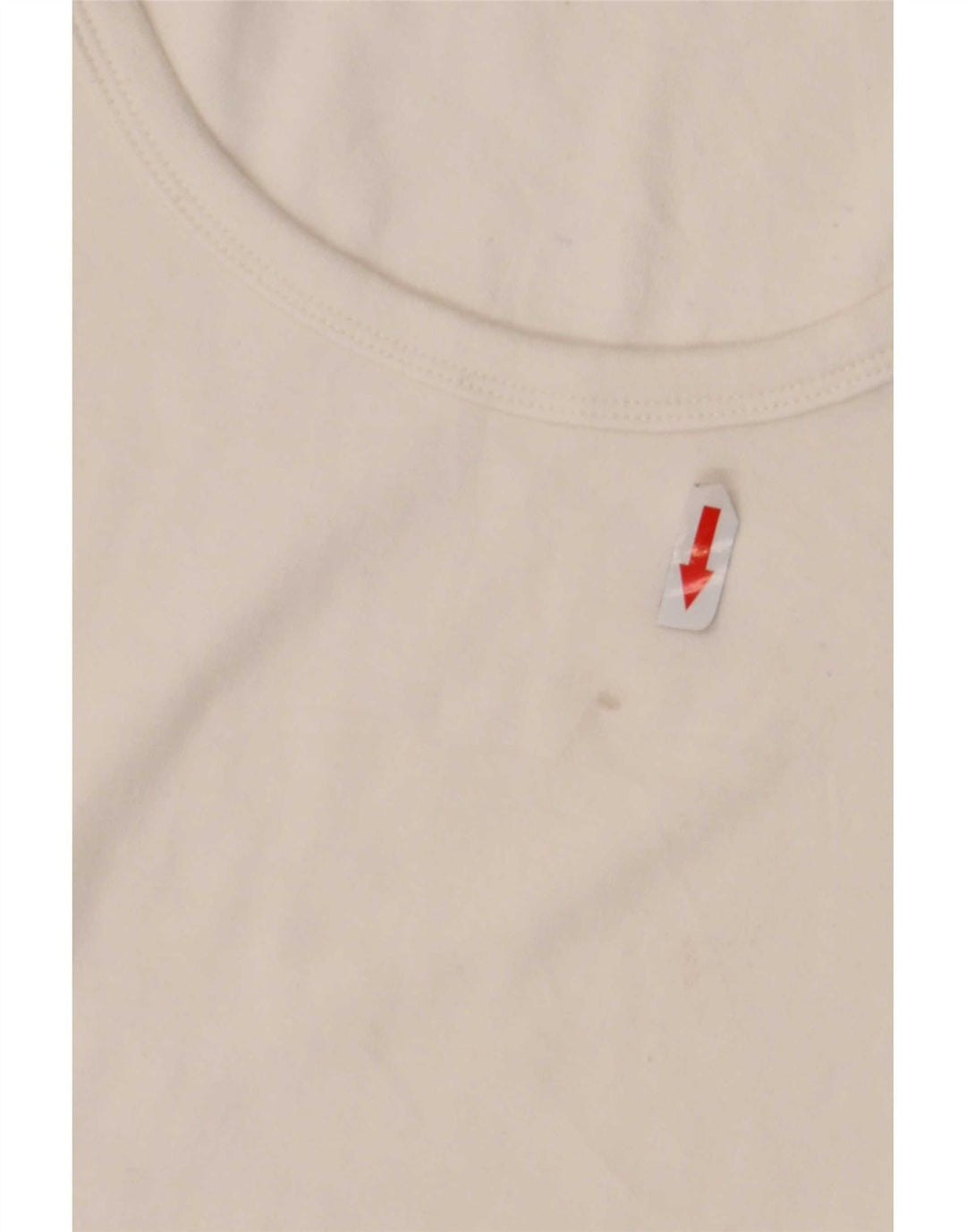 Zara Womens Crop Top Langærmet UK 12 Medium White Bomuld