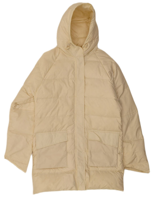 Pheder Dame Hætte Polstret Frakke IT 46 Stor Gul Nylon