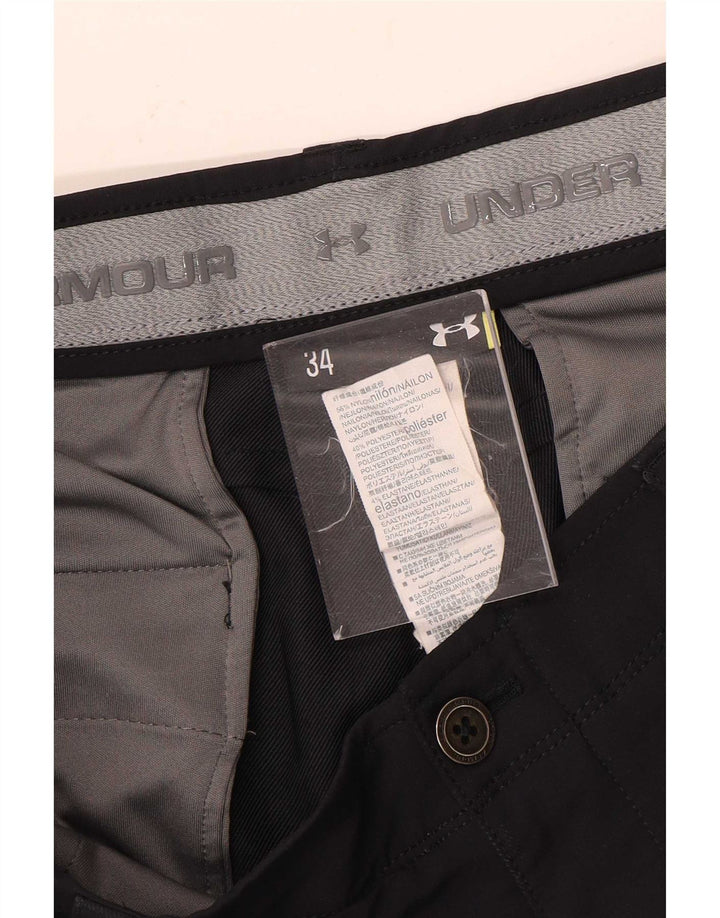 Umbro Herre Chino Shorts W34 Stor Sort Nylon