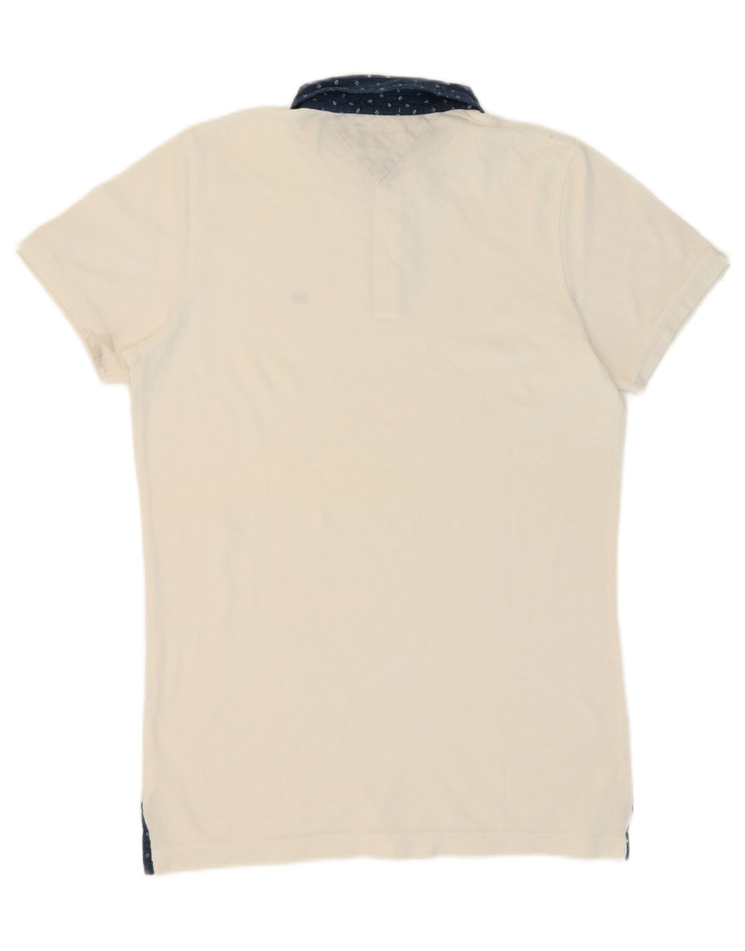 TOMMY HILFIGER Mens Polo Shirt Large White Vintage Tommy Hilfiger and Second-Hand Tommy Hilfiger from Messina Hembry 