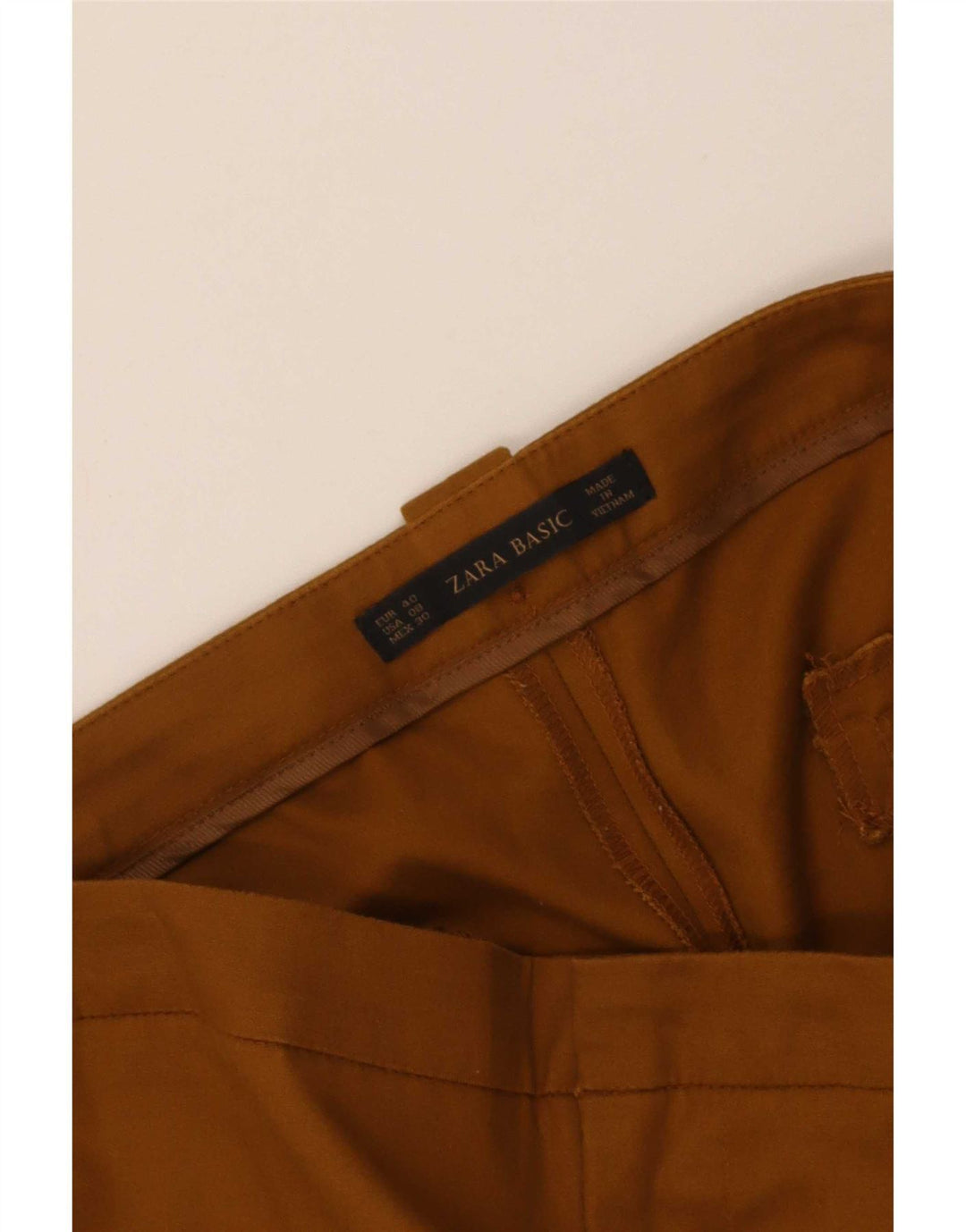 Zara Dame Slim Chino Bukser EU 40 Medium W30 L28 Brun