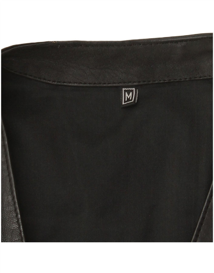 VINTAGE Herre lædervest Medium Sort