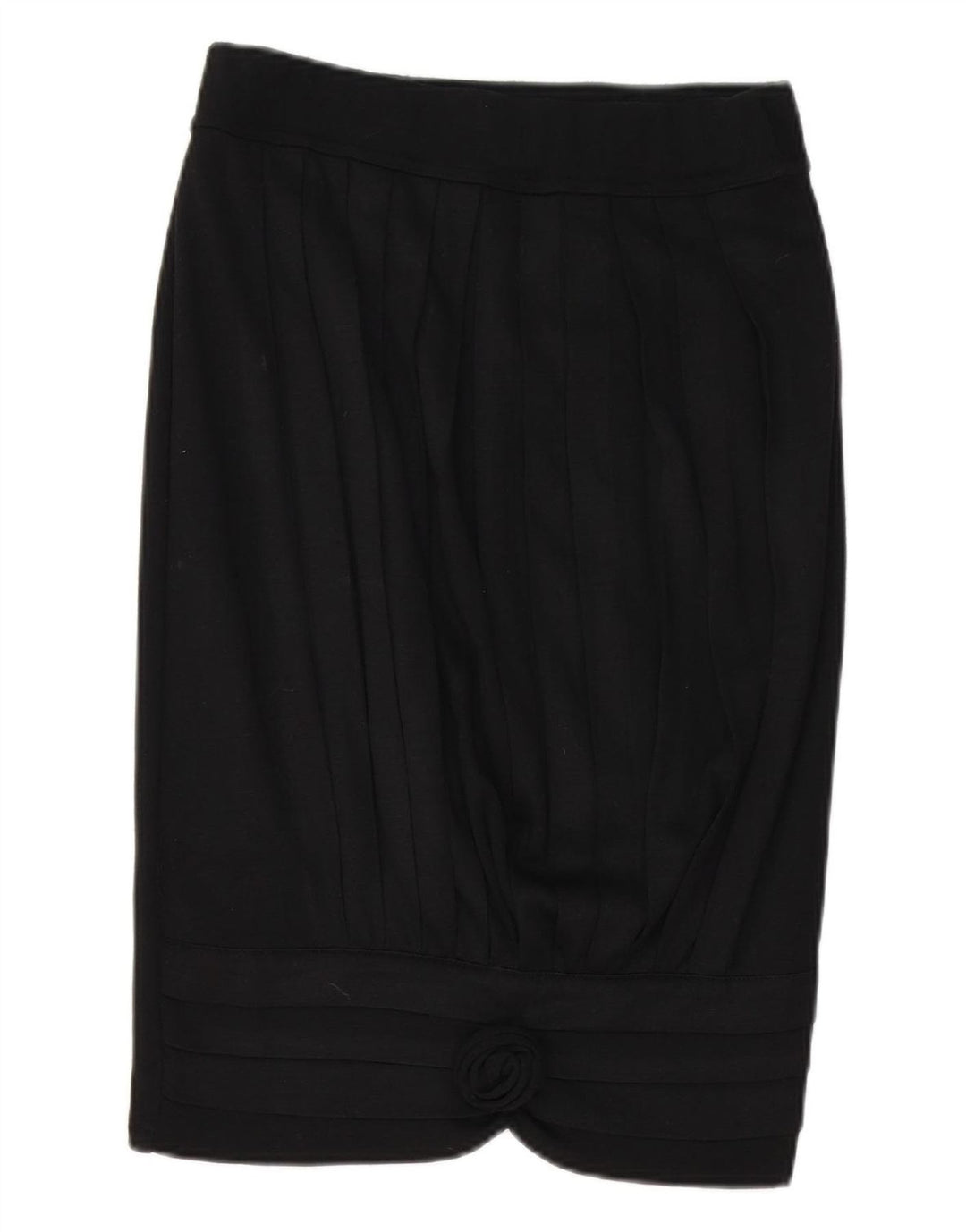 VINTAGE Womens Pencil Skirt W28 Medium  Black Acrylic