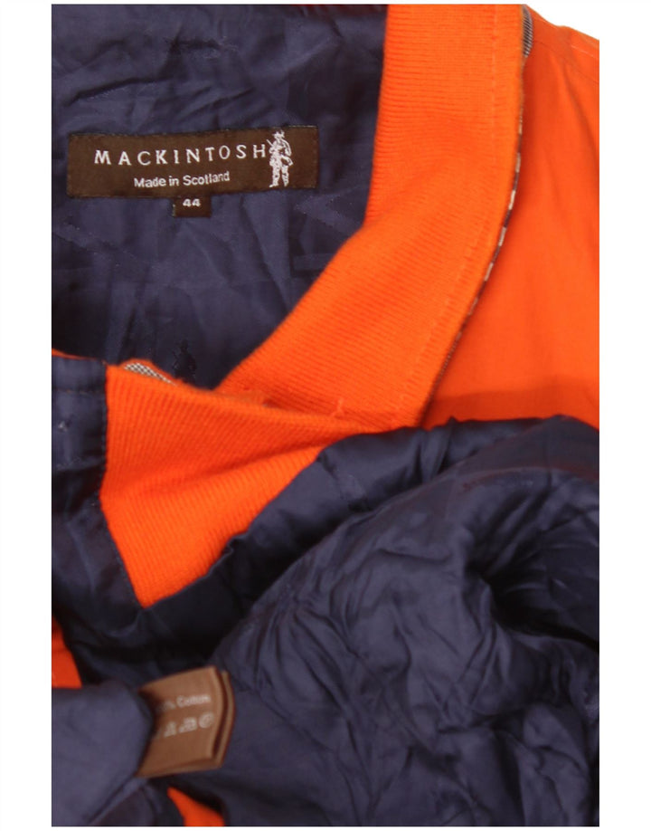 MACKINTOSH Bomberjakke til mænd UK 44 2XL Orange ternet bomuld