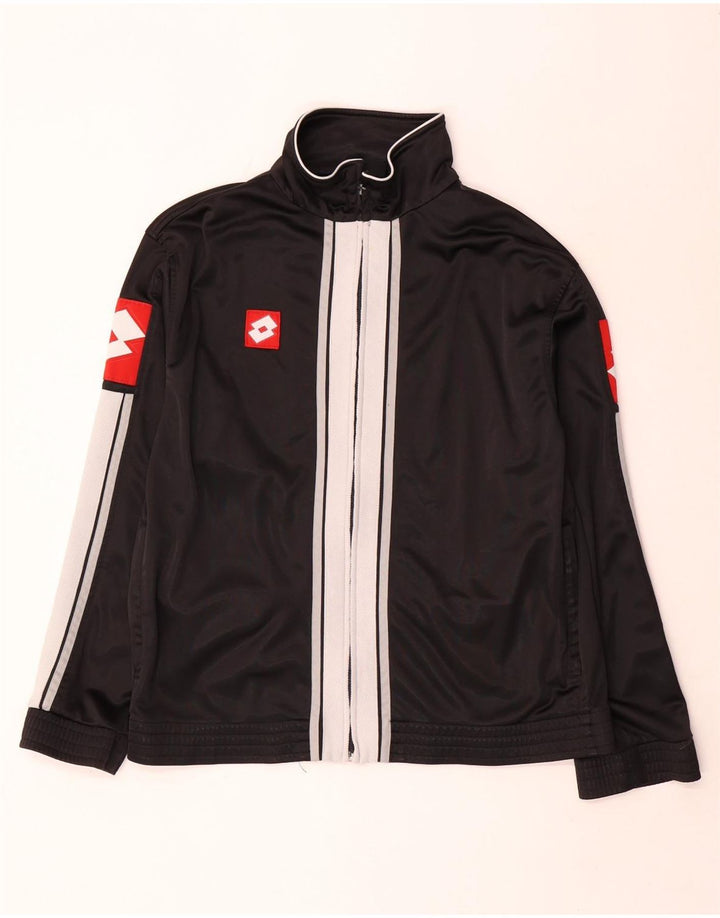 Lotto Herre grafisk træningsdragt Topjakke XL Sort Colourblock Polyester