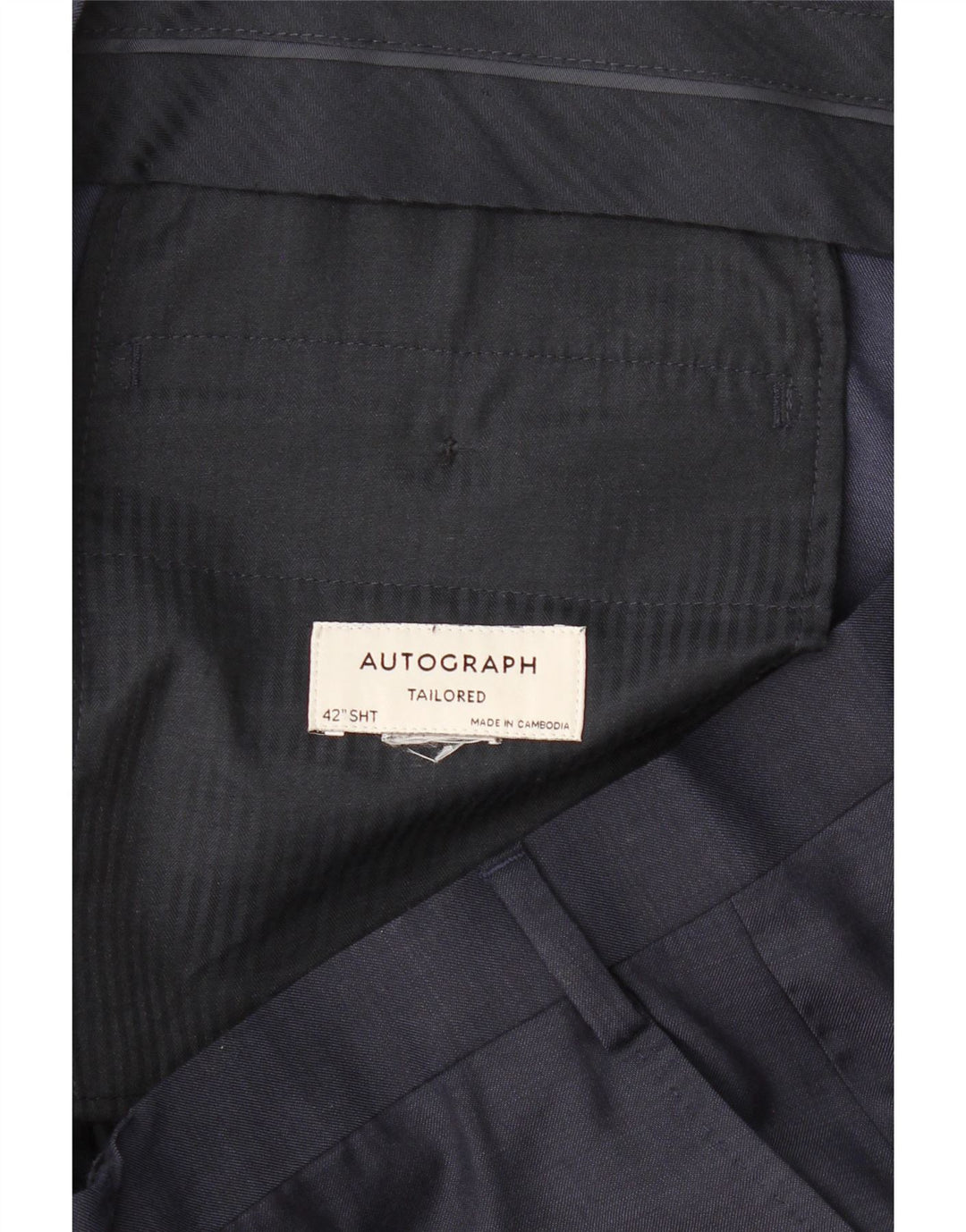 Autograf Herre Slim Suit Bukser W42 L29 Navy Blue