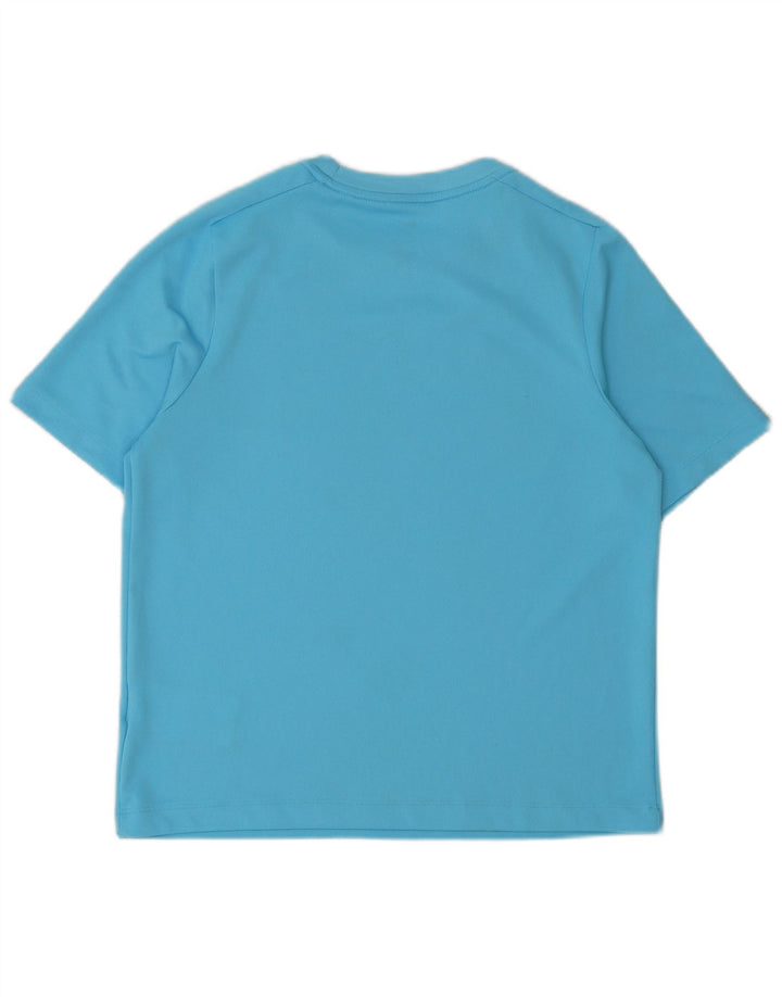 Nike drenge Dri Fit grafisk T-shirt top 12-13 år stor blå polyester