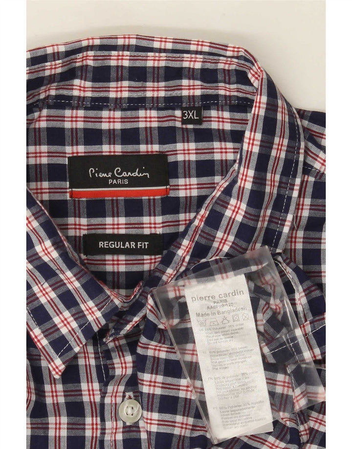 Pierre Cardin herre Regular Fit skjorte 3XL marineblå polyester