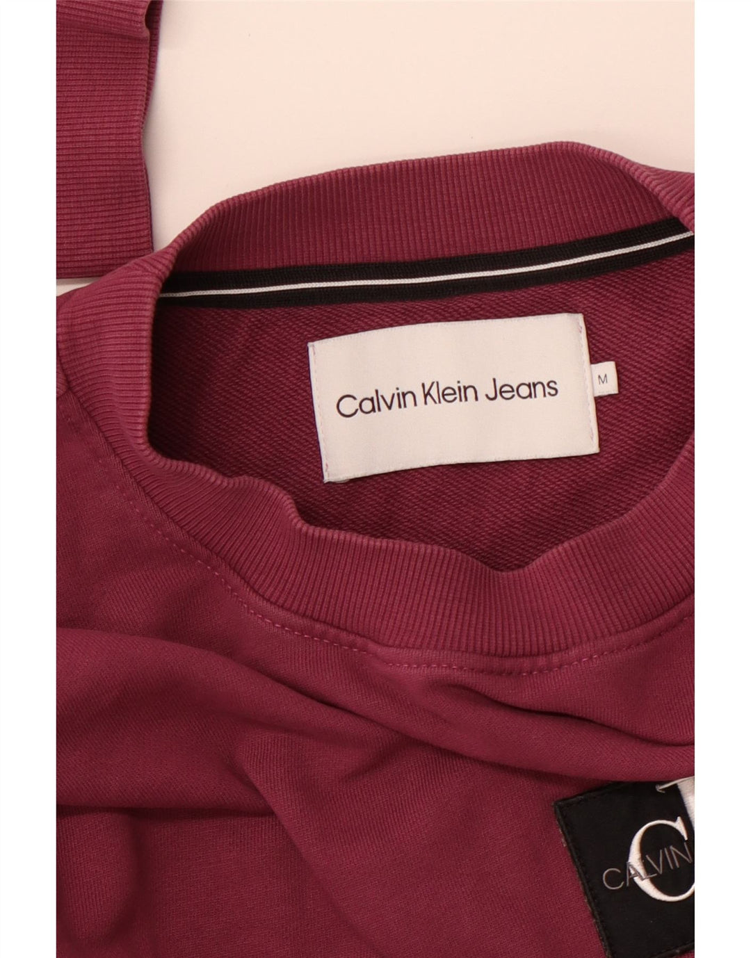CALVIN KLEIN JEANS Grafisk sweatshirt til mænd Medium Lilla