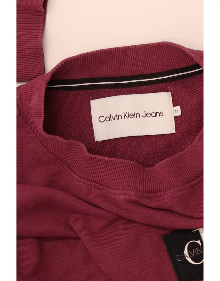 CALVIN KLEIN JEANS Grafisk sweatshirt til mænd Medium Lilla