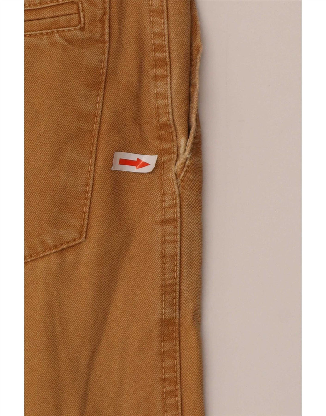 Pull & Bear Herre Slim Chino Bukser EU 44 Large W34 L32 Beige Bomuld