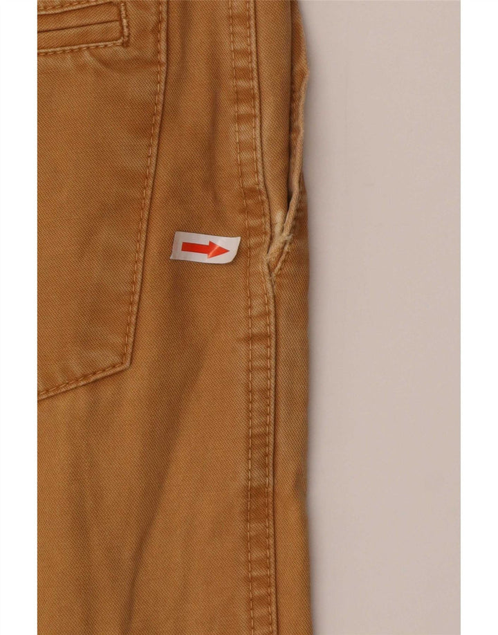Pull & Bear Herre Slim Chino Bukser EU 44 Large W34 L32 Beige Bomuld