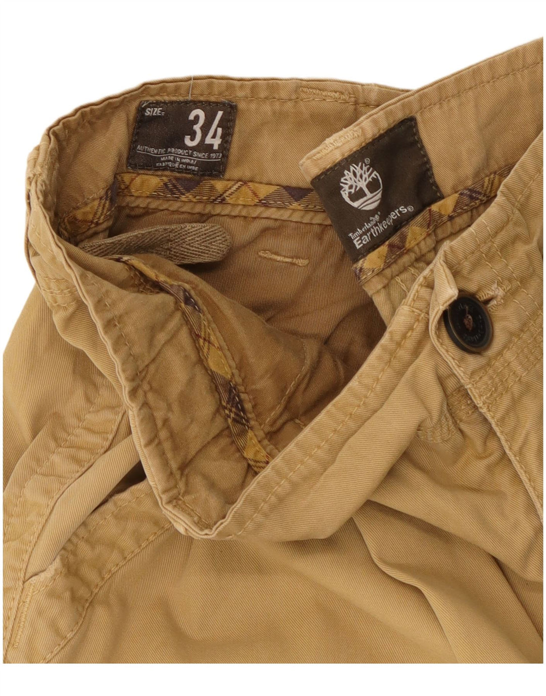 TIMBERLAND Herre Earthkeepers Cargo Shorts W34 Large Beige