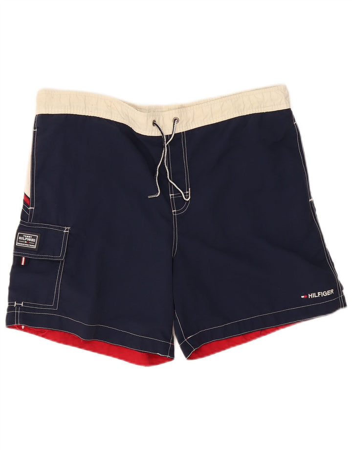 Tommy Hilfiger Herre Cargo svømmeshorts Medium Navy Blue Colourblock