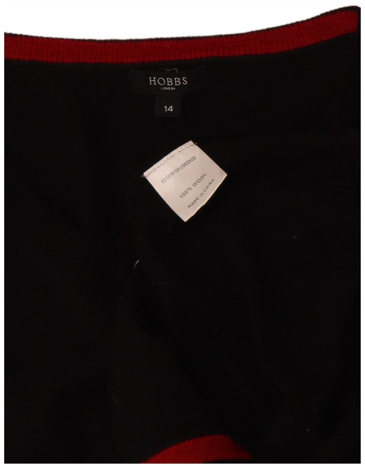 Hobbs Dame Cardigan Sweater UK 14 Medium Sort Uld