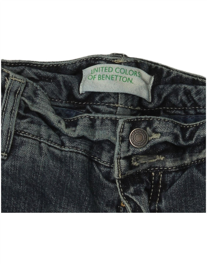 BENETTON Dame Flared Jeans W30 L32 Blå