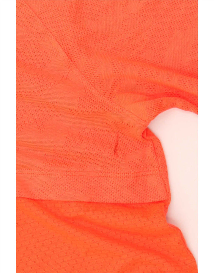 Under Armour Herre Heat Gear T-Shirt Top Medium Orange