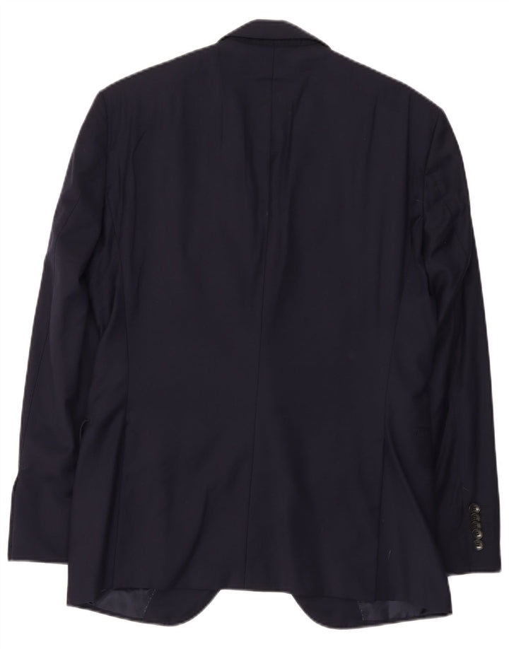 Hugo Boss Herre skræddersyet 2-knaps blazerjakke UK 36 Small Navy Blue