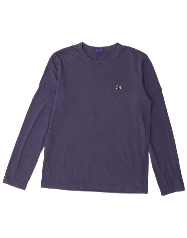Champion Herre Top Langærmet Large Navy Blue