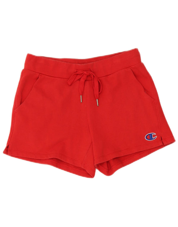 Champion Womens Sports Shorts UK 10 Small Red