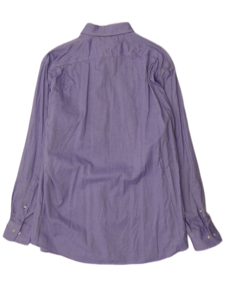 Tommy Hilfiger Herreskjorte str. 16 Large Blue Cotton