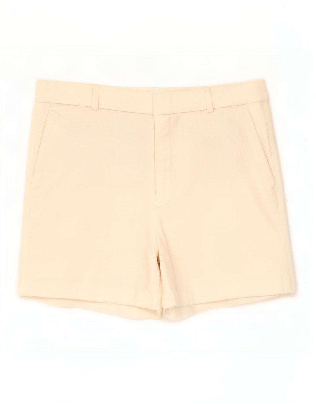 Zara Chino Shorts til kvinder Small W27 Hvid