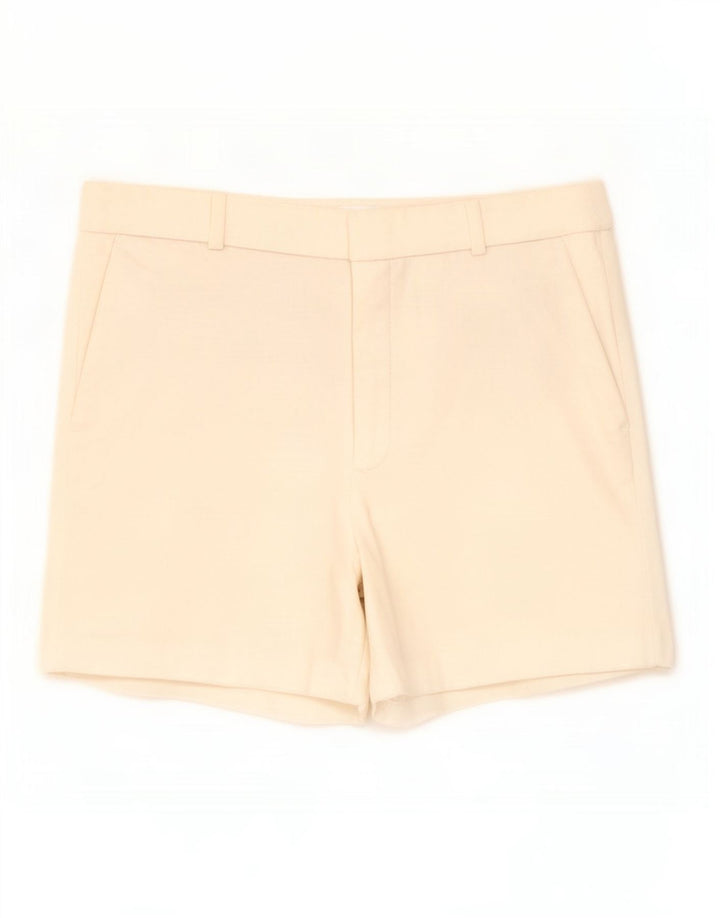 Zara Chino Shorts til kvinder Small W27 Hvid