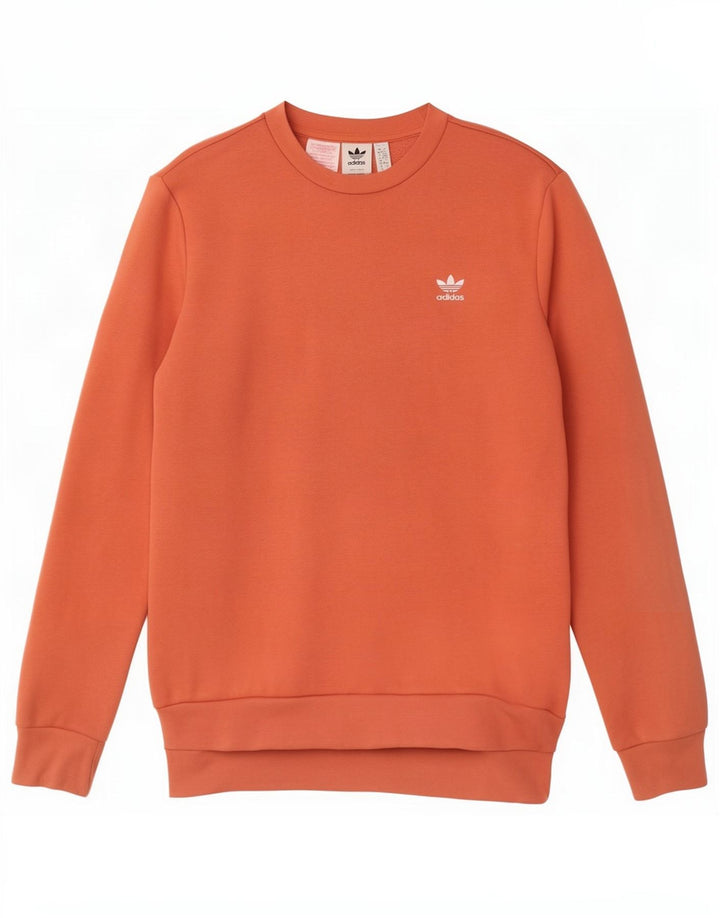 Adidas Boys Sweatshirt Jumper 15-16 år Orange Bomuld