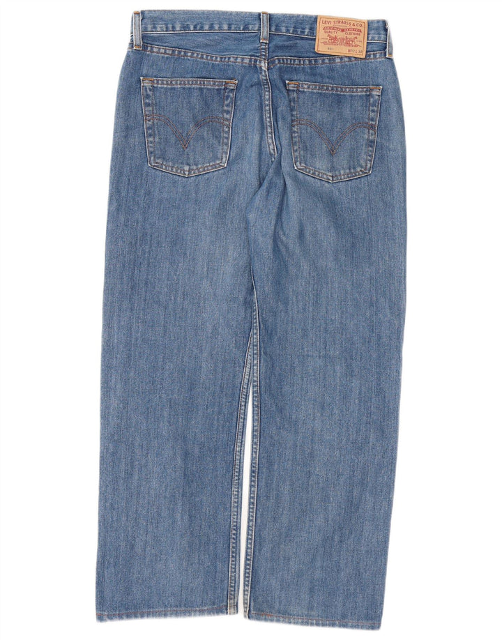 LEVI'S Mens 581 Straight Jeans W32 L26 Blue Cotton