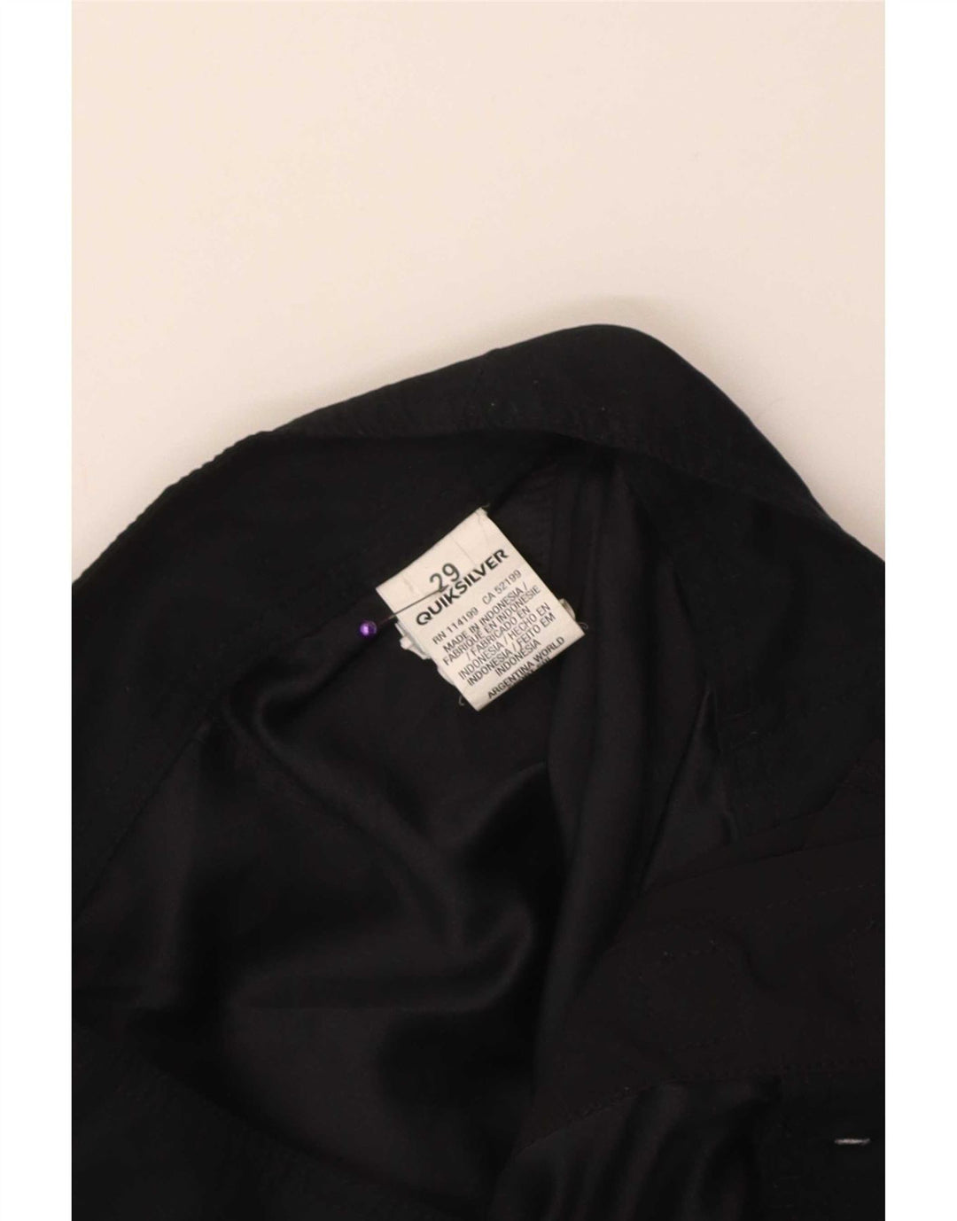 Quiksilver grafiske badeshorts til mænd, små sorte polyester