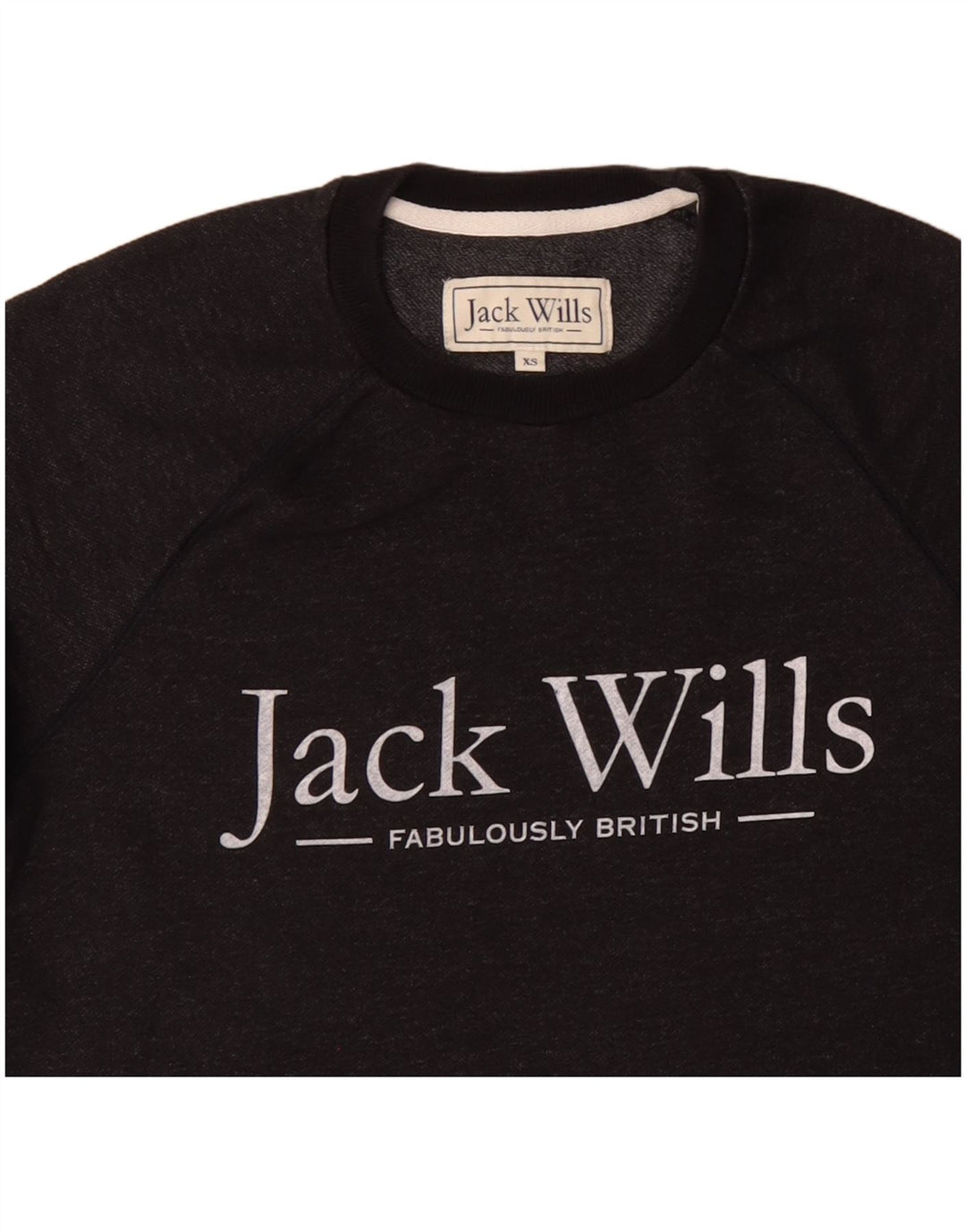 JACK WILLS Grafisk sweatshirt til mænd XS Sort