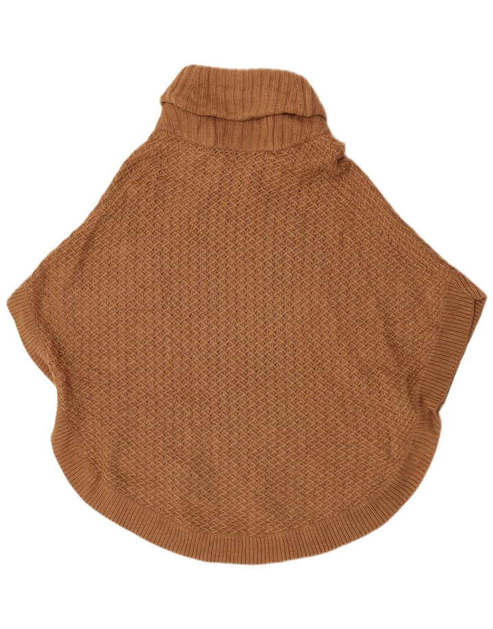 Massimo Dutti Dame Poncho Jumper US 8 Medium Brun Uld