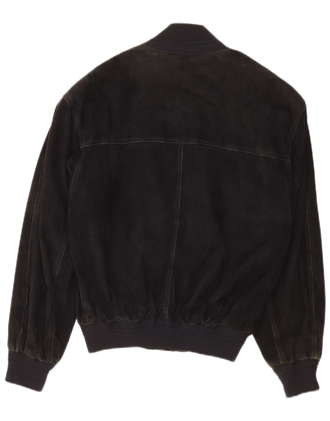 Vintage herre ruskind bomberjakke IT 48 medium sort læder