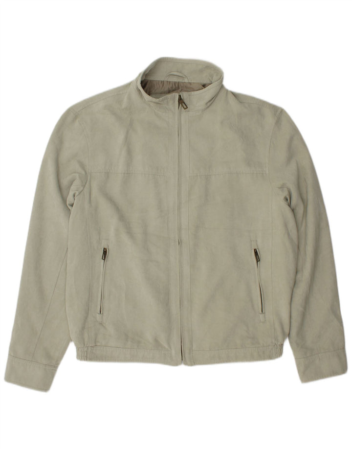 Marks & Spencer Bomber Jacket UK 38 Medium Green Polyester