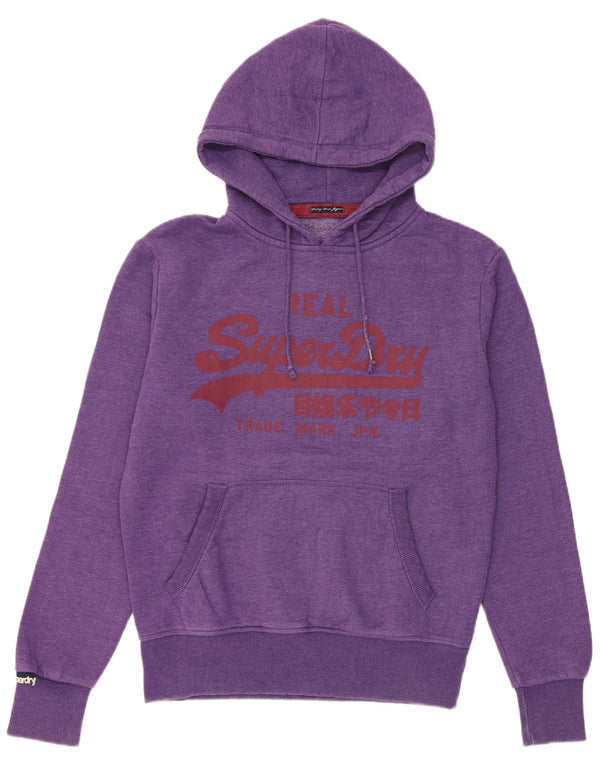 Superdry Grafisk hættetrøje til mænd Medium lilla bomuld
