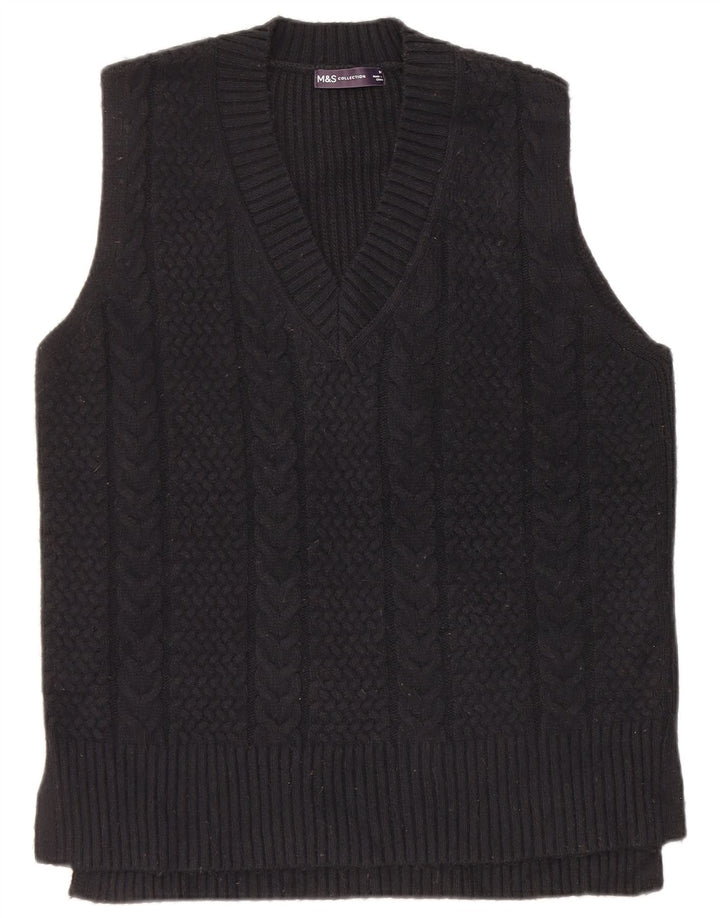 Marks & Spencer Herrevest Tank Top Medium Sort Polyester