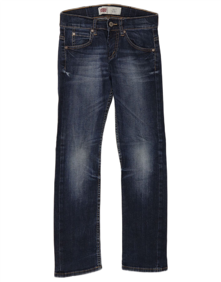Levi's Boys 511 Slim Jeans 9-10 år W24 L26 Blå Bomuld