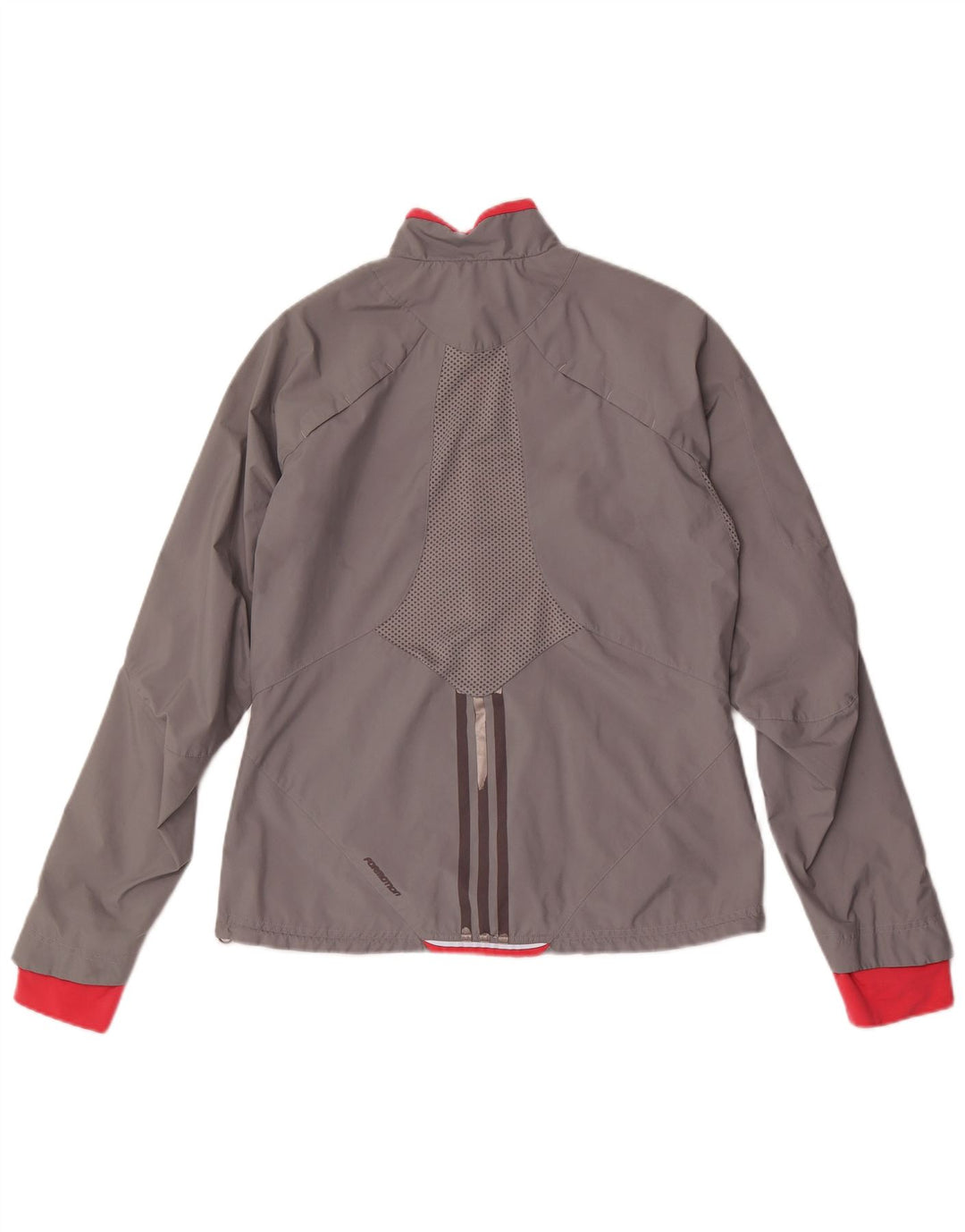 Adidas træningsdragt til kvinder, topjakke UK 16 Large Grå Colourblock Polyester