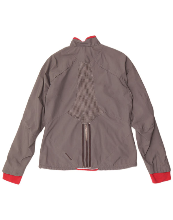 Adidas træningsdragt til kvinder, topjakke UK 16 Large Grå Colourblock Polyester